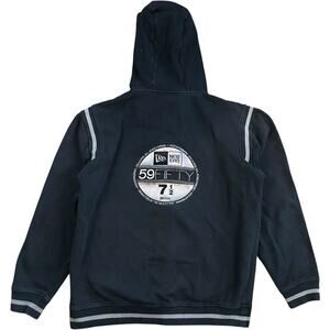 New Era x 686 Vintage Embroidered Black Zip Hoodie